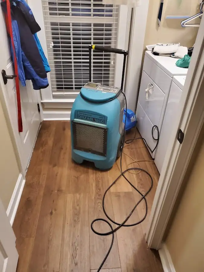 Commercial dehumidifier deployed for Flood Damage Cleanup in Odenville