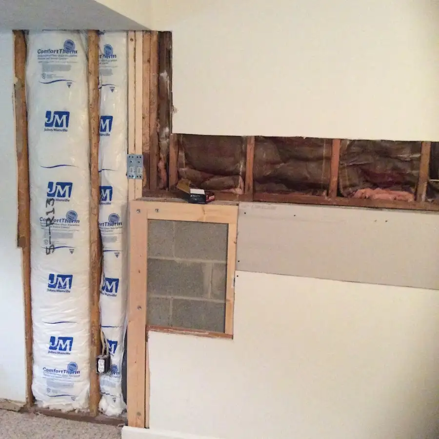 Wall insulation replacement during Structural Drying in Odenville